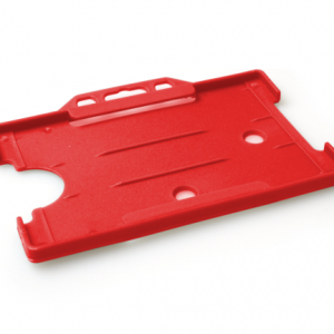 Card holder - Red open faced landscape rigid holder - Pack of 100 (CRD-HOLDR-01-R)
